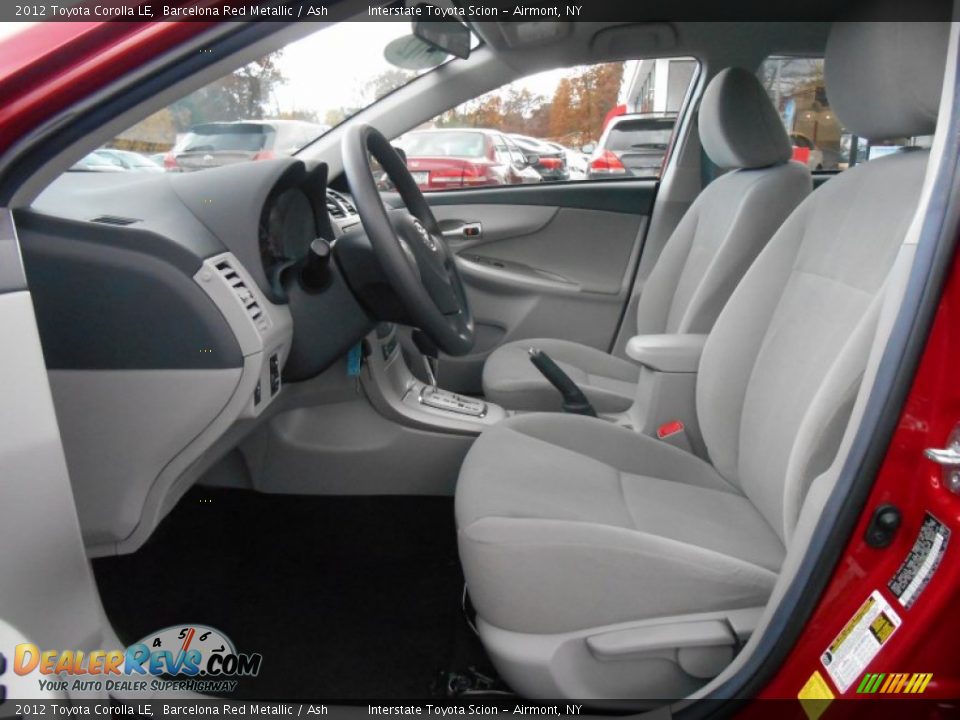 2012 Toyota Corolla LE Barcelona Red Metallic / Ash Photo #11