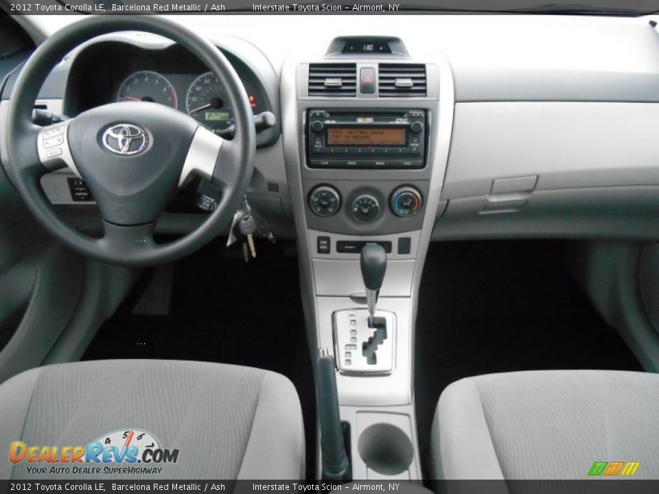 2012 Toyota Corolla LE Barcelona Red Metallic / Ash Photo #12