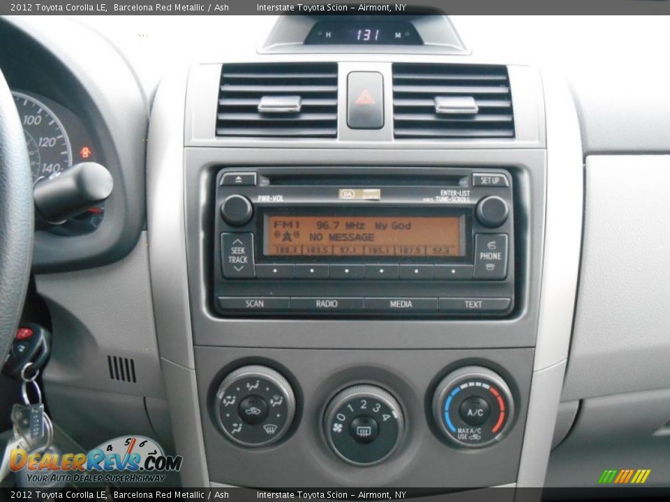 2012 Toyota Corolla LE Barcelona Red Metallic / Ash Photo #15