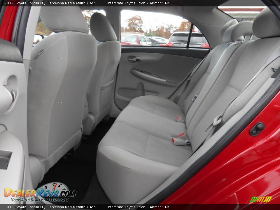 2012 Toyota Corolla LE Barcelona Red Metallic / Ash Photo #17