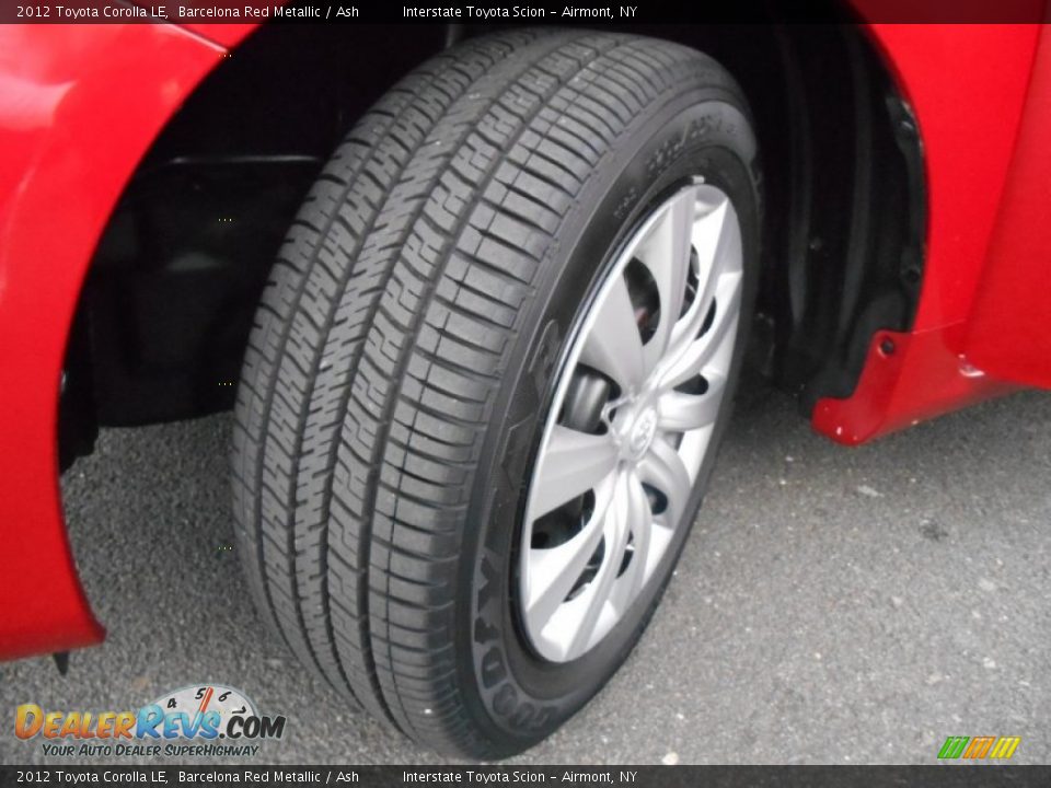 2012 Toyota Corolla LE Barcelona Red Metallic / Ash Photo #24