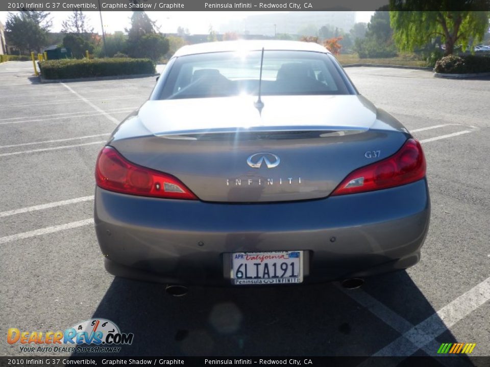 2010 Infiniti G 37 Convertible Graphite Shadow / Graphite Photo #5