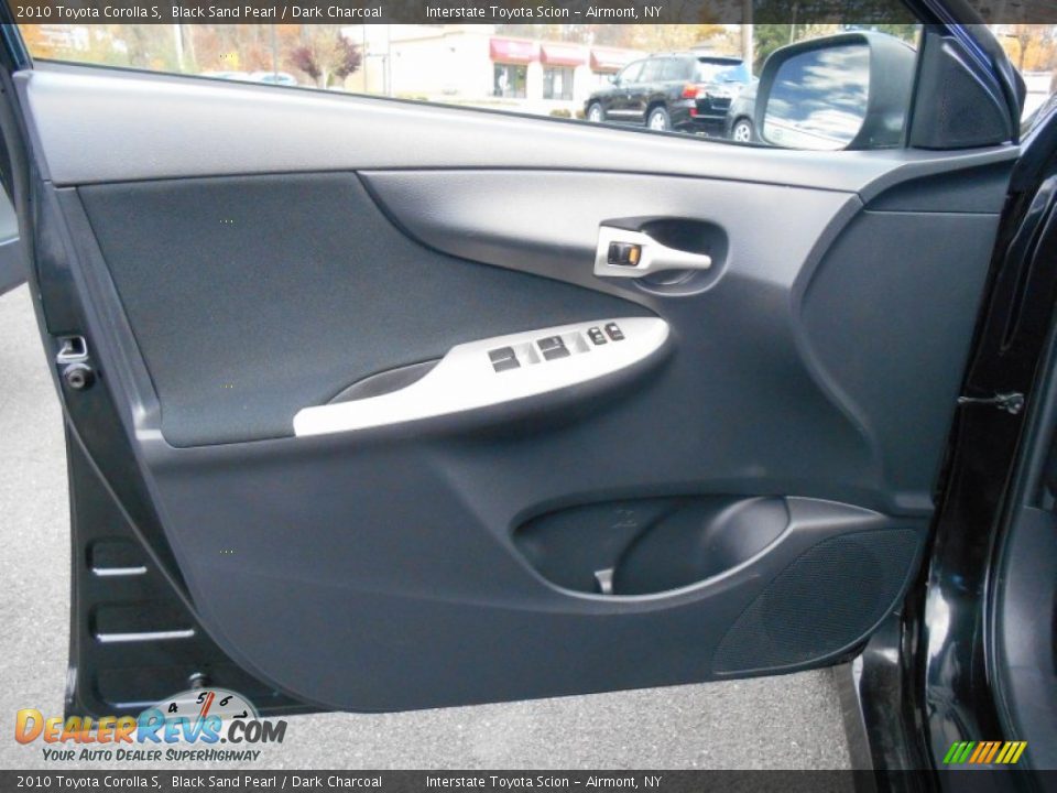 2010 Toyota Corolla S Black Sand Pearl / Dark Charcoal Photo #8