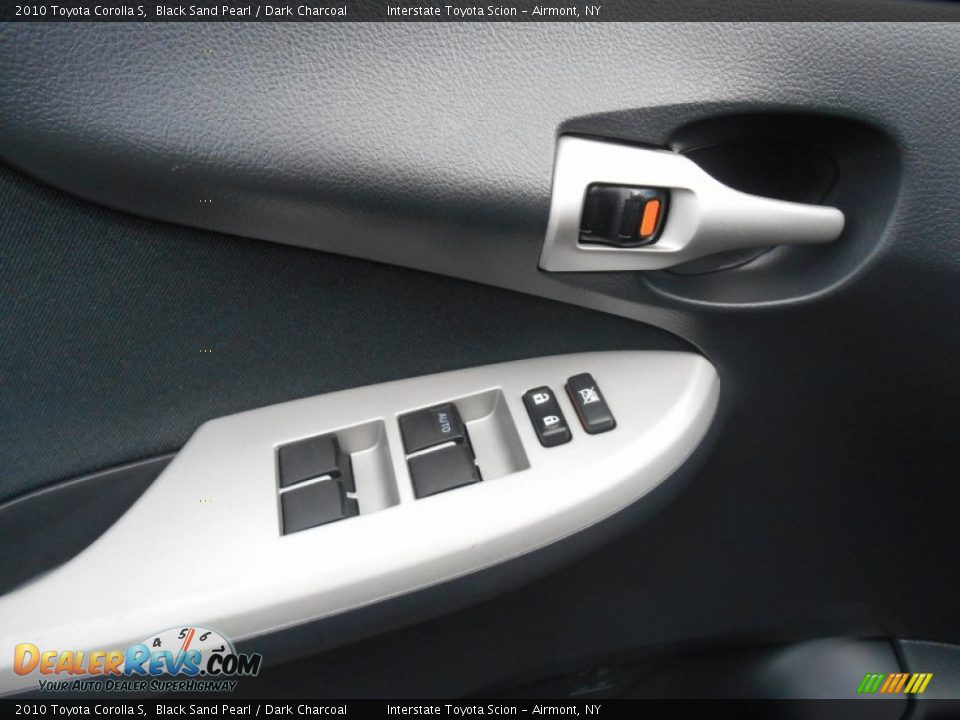 2010 Toyota Corolla S Black Sand Pearl / Dark Charcoal Photo #9