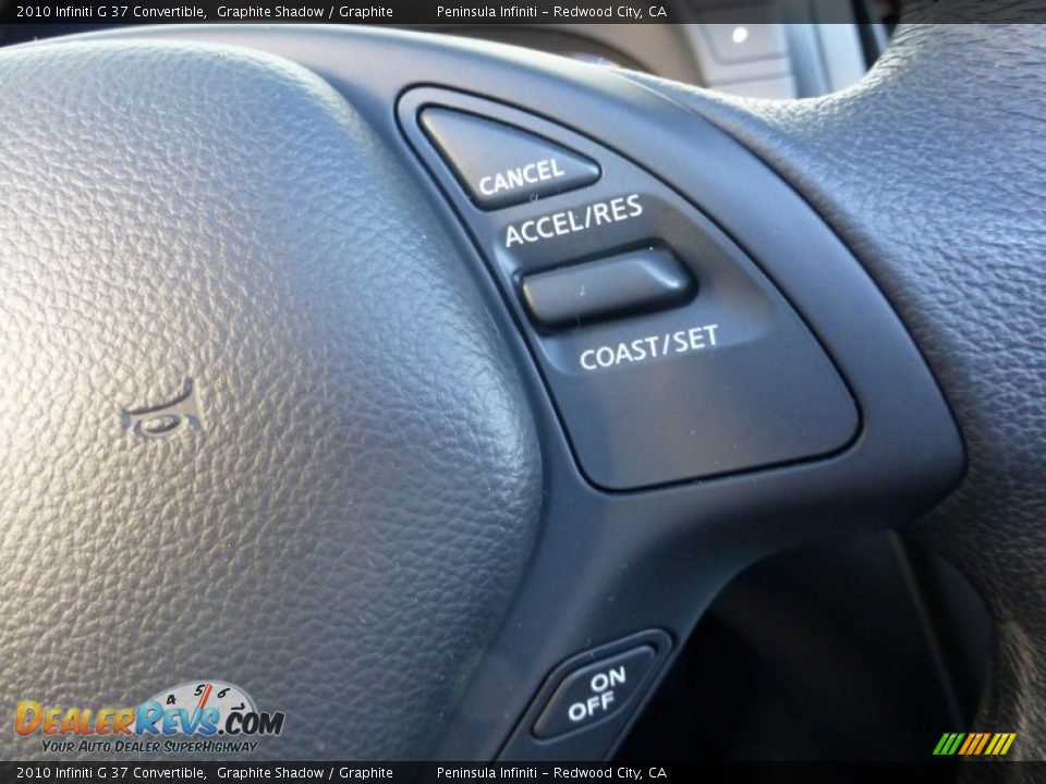 2010 Infiniti G 37 Convertible Graphite Shadow / Graphite Photo #28
