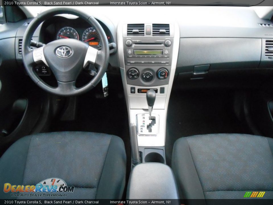 2010 Toyota Corolla S Black Sand Pearl / Dark Charcoal Photo #13