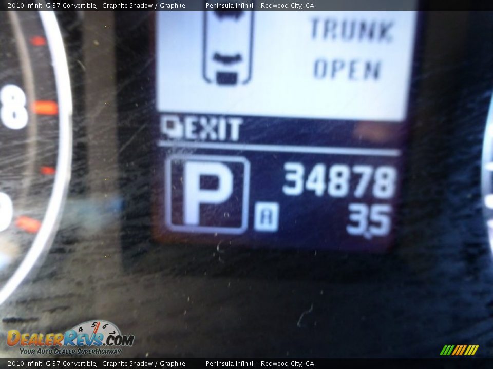 2010 Infiniti G 37 Convertible Graphite Shadow / Graphite Photo #29
