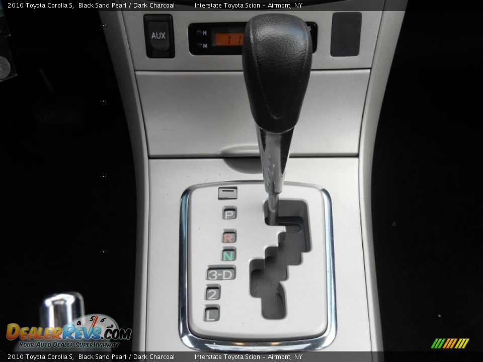 2010 Toyota Corolla S Black Sand Pearl / Dark Charcoal Photo #17