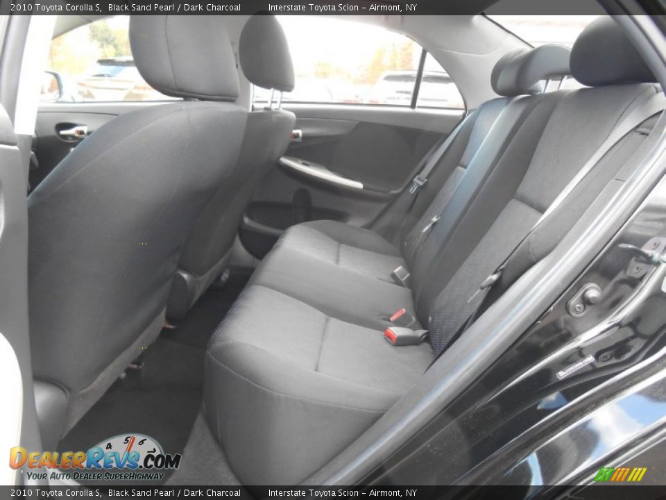 2010 Toyota Corolla S Black Sand Pearl / Dark Charcoal Photo #18