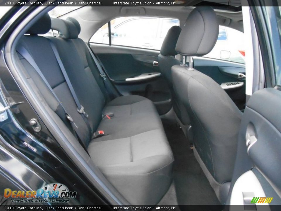 2010 Toyota Corolla S Black Sand Pearl / Dark Charcoal Photo #20