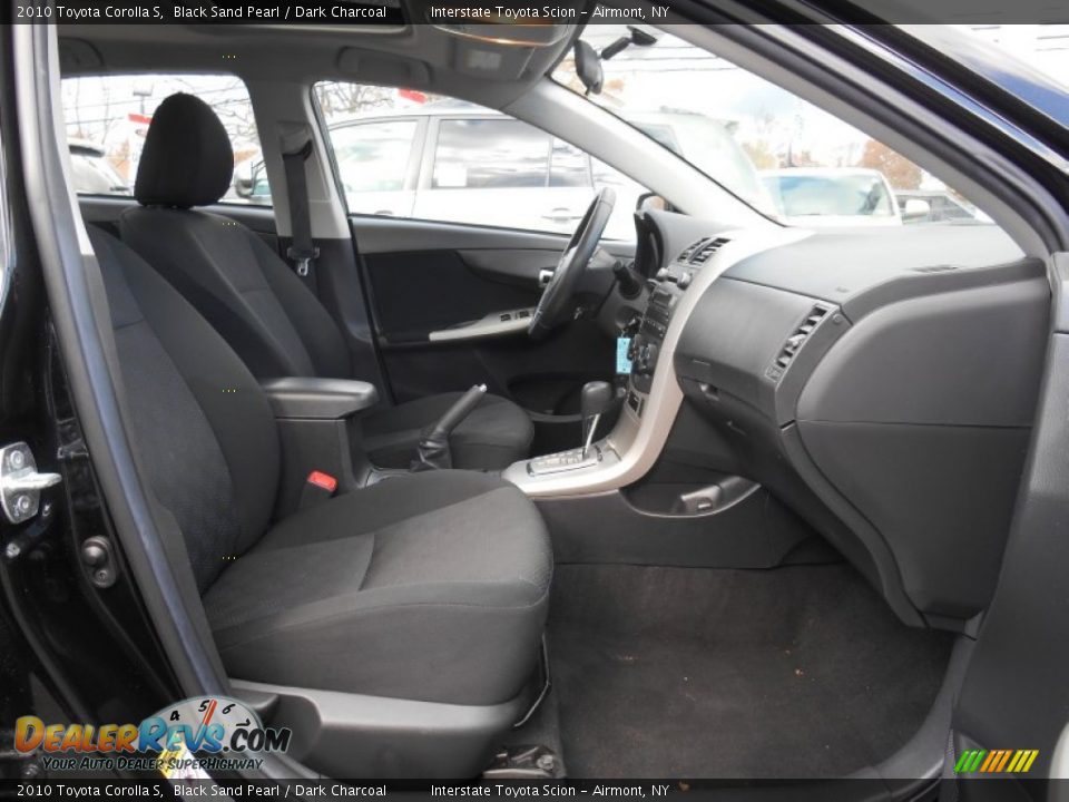 2010 Toyota Corolla S Black Sand Pearl / Dark Charcoal Photo #23
