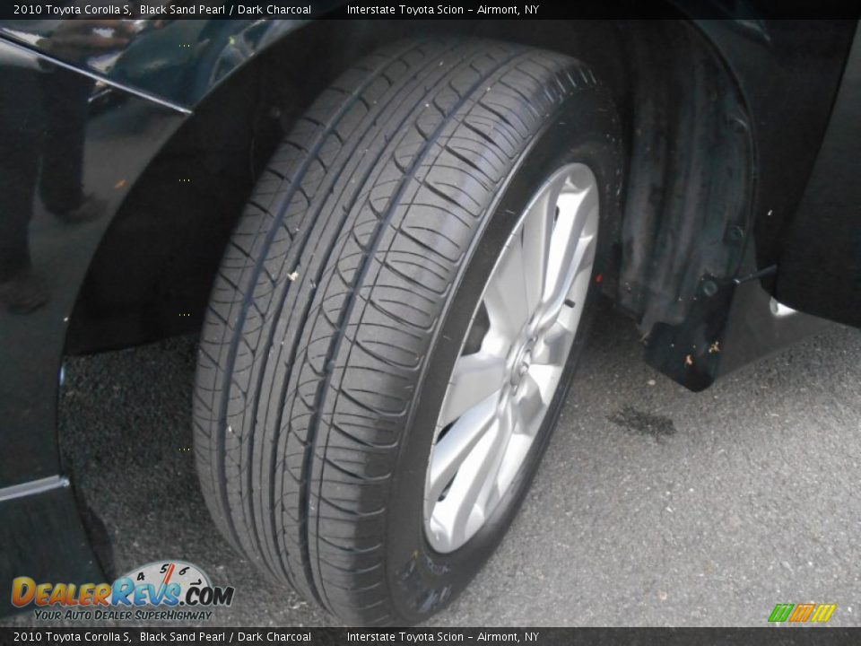 2010 Toyota Corolla S Black Sand Pearl / Dark Charcoal Photo #25