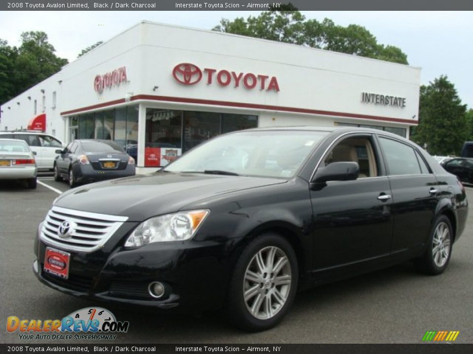 2008 Toyota Avalon Limited Black / Dark Charcoal Photo #1
