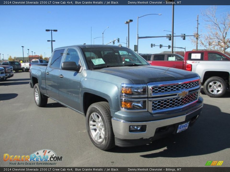 2014 Chevrolet Silverado 1500 LT Crew Cab 4x4 Blue Granite Metallic / Jet Black Photo #1