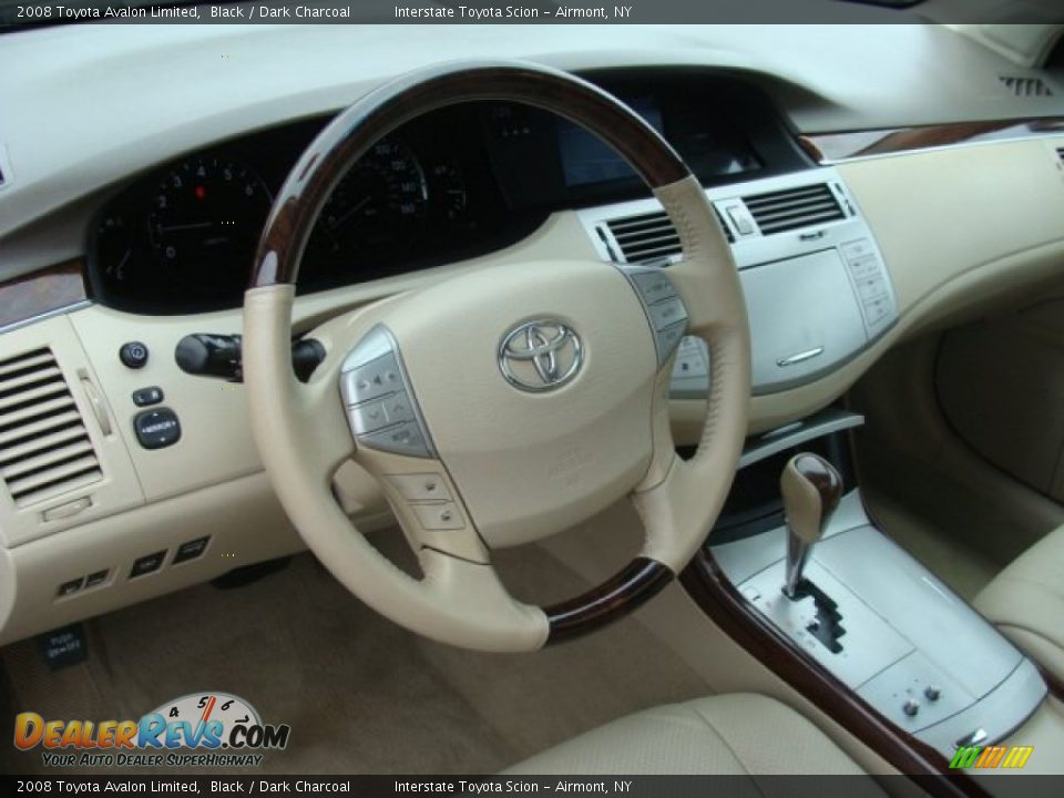 2008 Toyota Avalon Limited Black / Dark Charcoal Photo #10