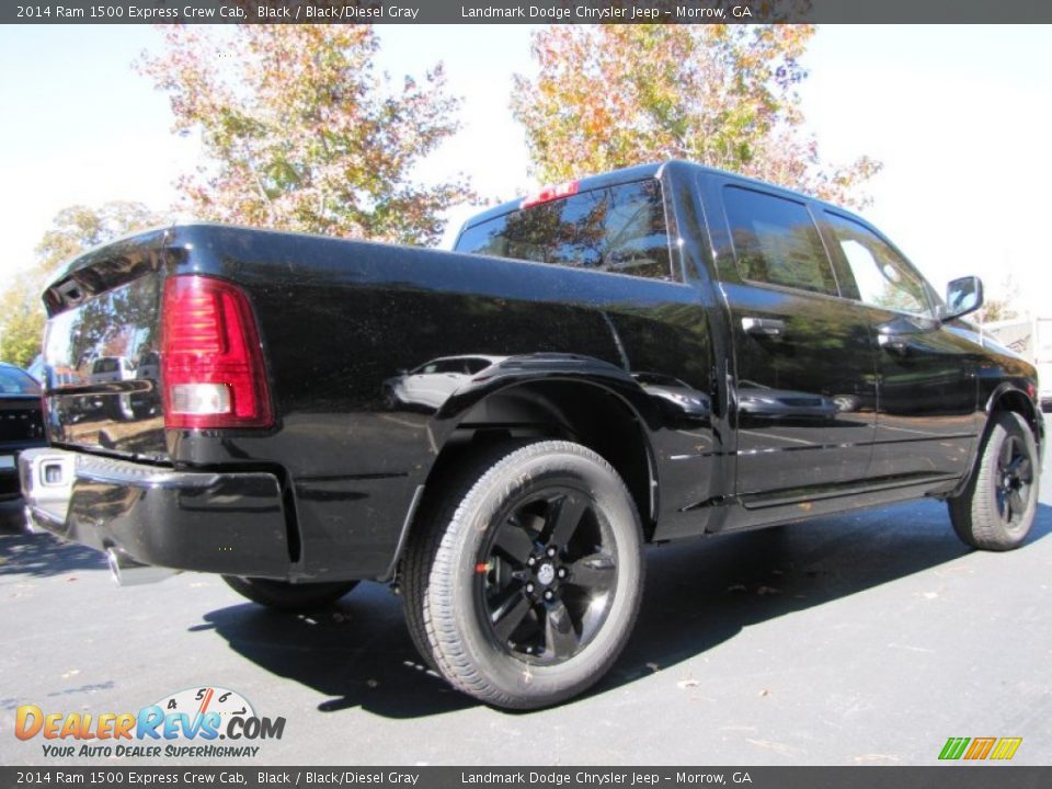 2014 Ram 1500 Express Crew Cab Black / Black/Diesel Gray Photo #3