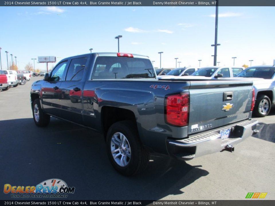 2014 Chevrolet Silverado 1500 LT Crew Cab 4x4 Blue Granite Metallic / Jet Black Photo #3