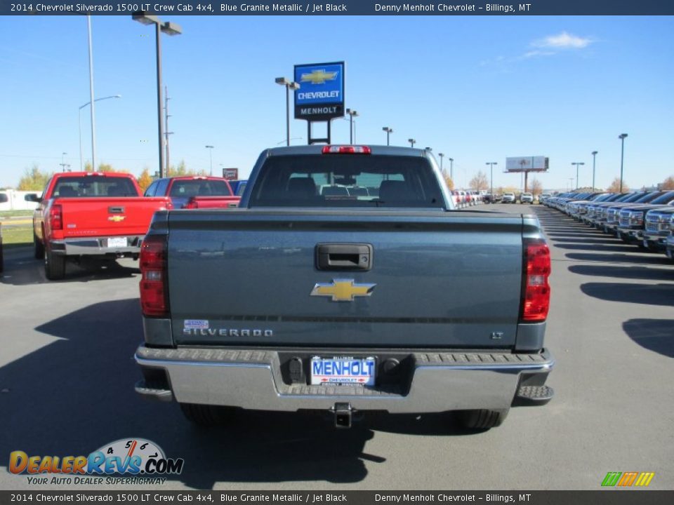 2014 Chevrolet Silverado 1500 LT Crew Cab 4x4 Blue Granite Metallic / Jet Black Photo #4
