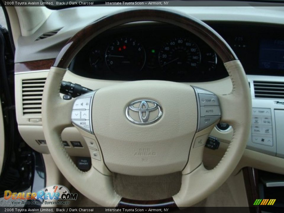 2008 Toyota Avalon Limited Black / Dark Charcoal Photo #14