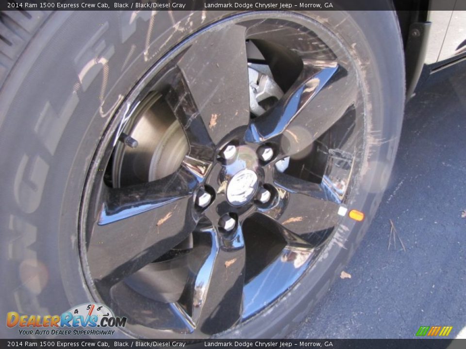 2014 Ram 1500 Express Crew Cab Black / Black/Diesel Gray Photo #5