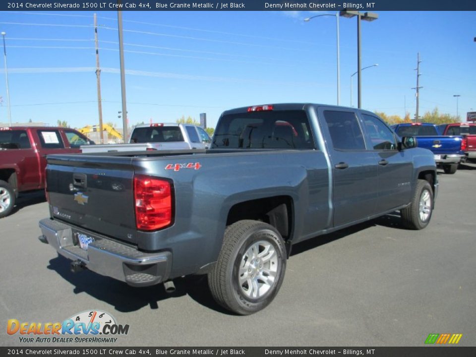 2014 Chevrolet Silverado 1500 LT Crew Cab 4x4 Blue Granite Metallic / Jet Black Photo #5
