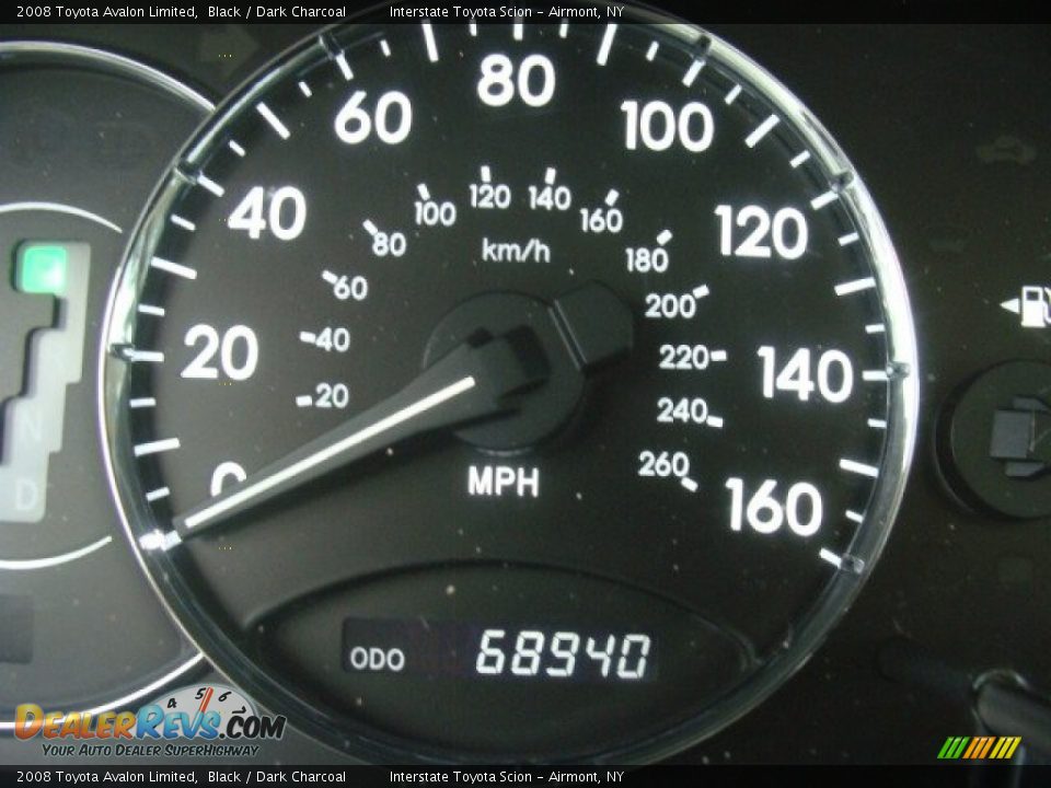 2008 Toyota Avalon Limited Black / Dark Charcoal Photo #15