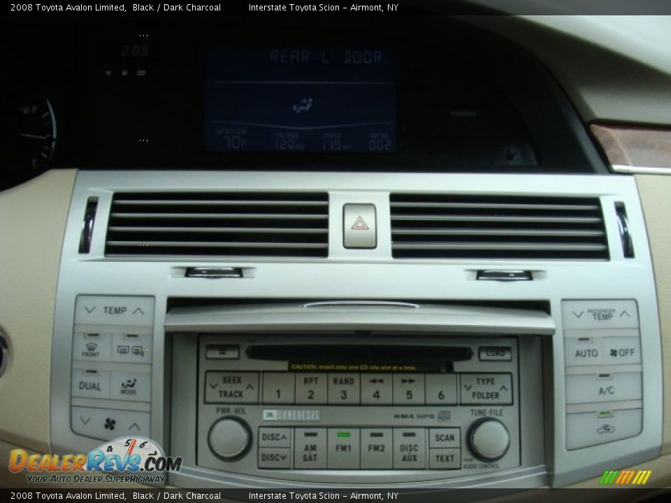 2008 Toyota Avalon Limited Black / Dark Charcoal Photo #16