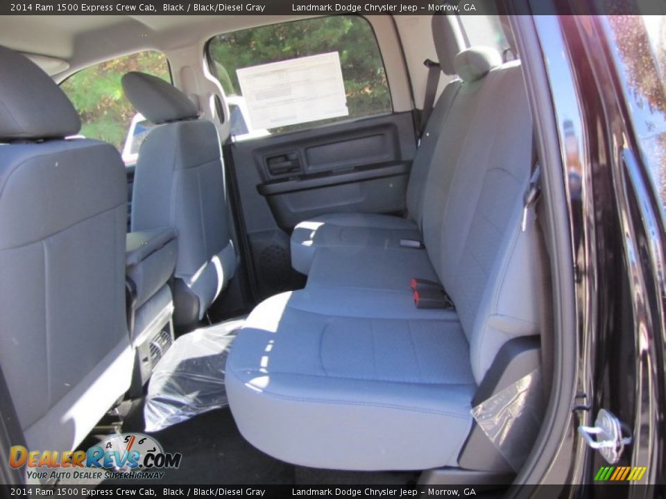 2014 Ram 1500 Express Crew Cab Black / Black/Diesel Gray Photo #7