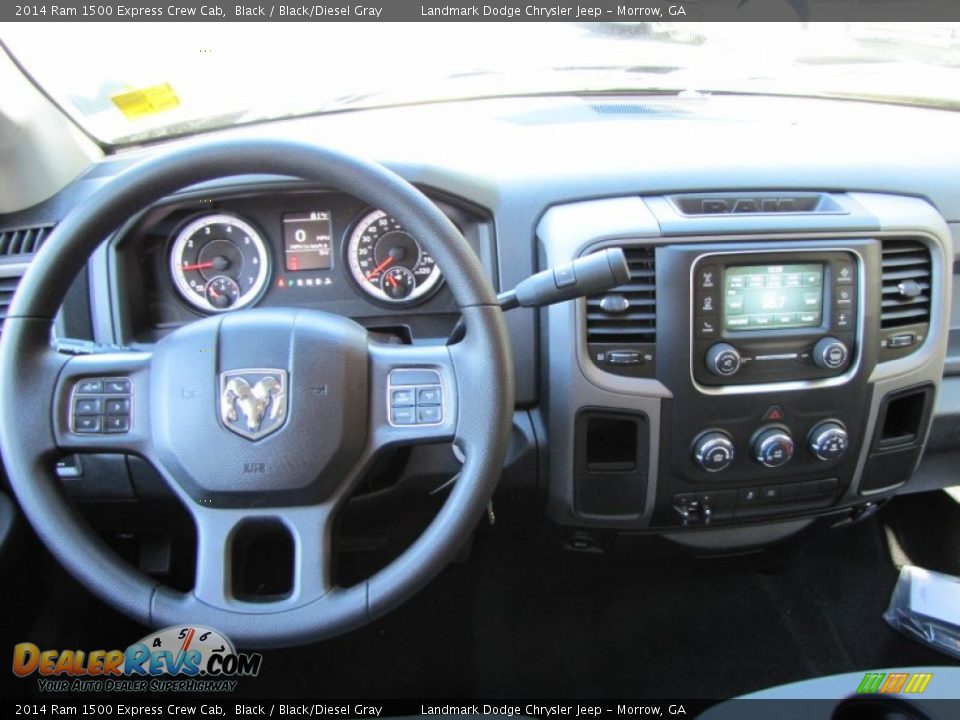 2014 Ram 1500 Express Crew Cab Black / Black/Diesel Gray Photo #8