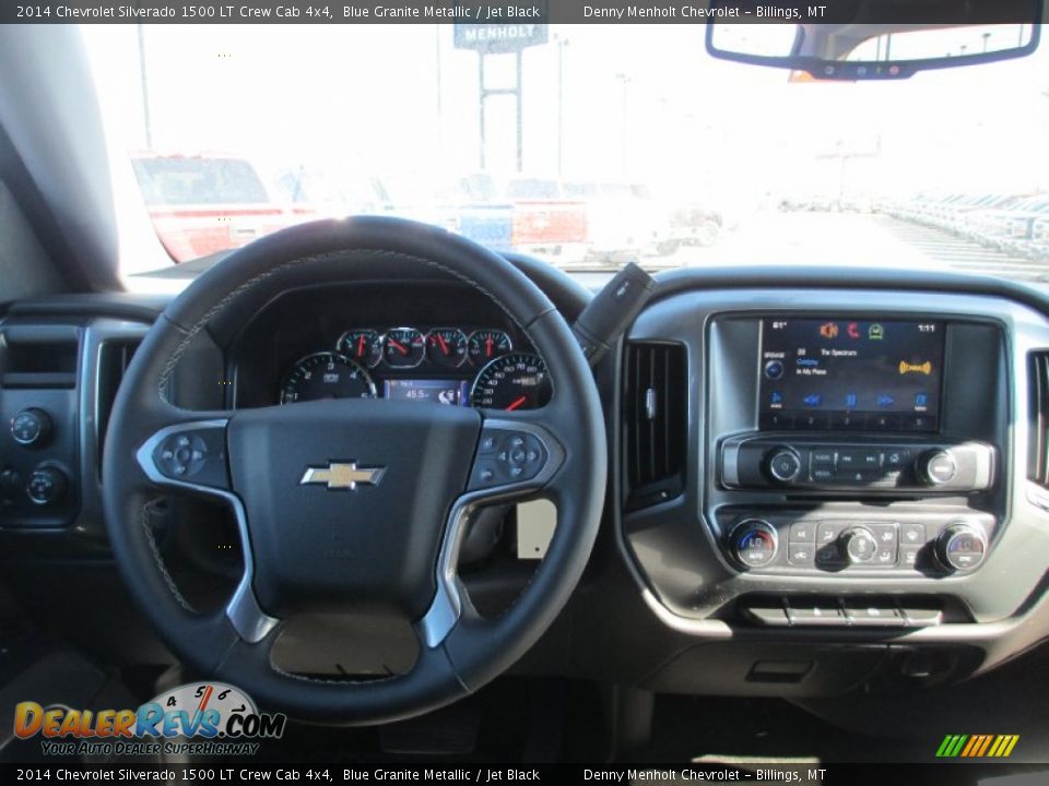 2014 Chevrolet Silverado 1500 LT Crew Cab 4x4 Blue Granite Metallic / Jet Black Photo #9