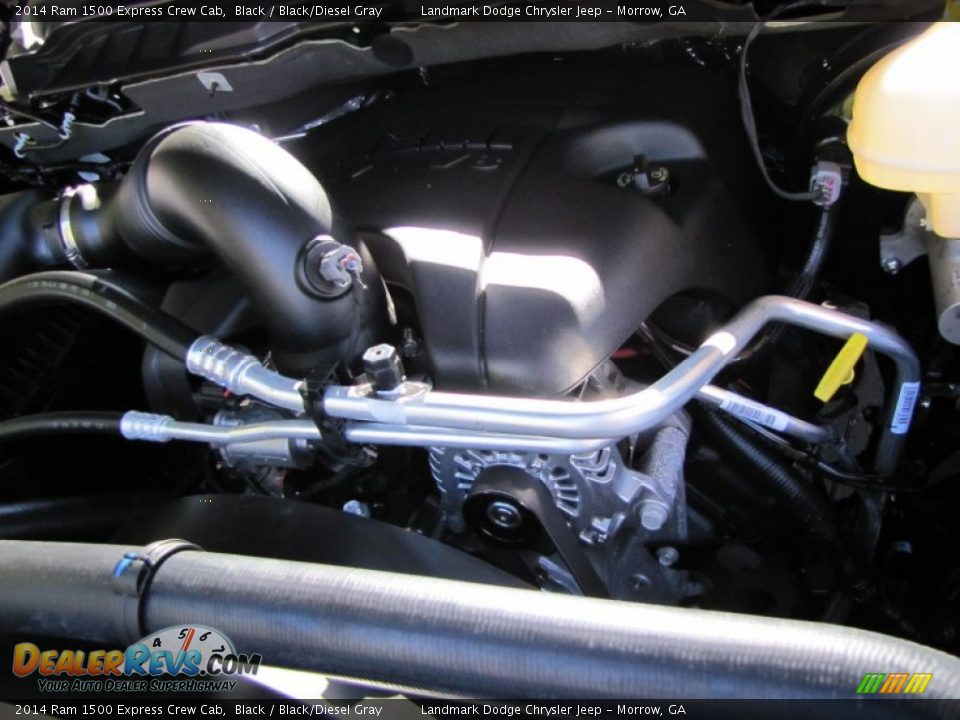 2014 Ram 1500 Express Crew Cab Black / Black/Diesel Gray Photo #9