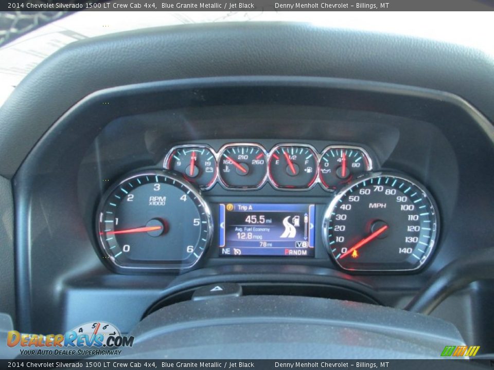 2014 Chevrolet Silverado 1500 LT Crew Cab 4x4 Blue Granite Metallic / Jet Black Photo #14