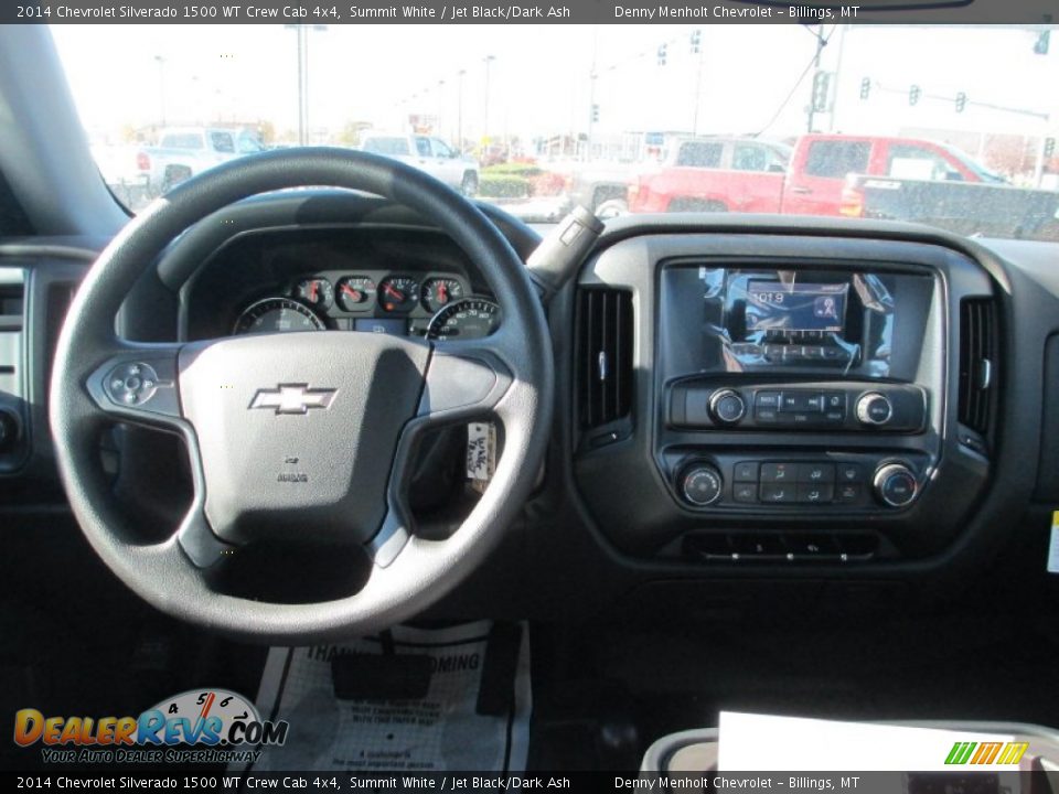 Dashboard of 2014 Chevrolet Silverado 1500 WT Crew Cab 4x4 Photo #10