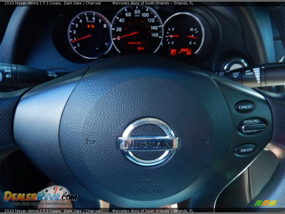 2010 Nissan Altima 2.5 S Coupe Dark Slate / Charcoal Photo #22