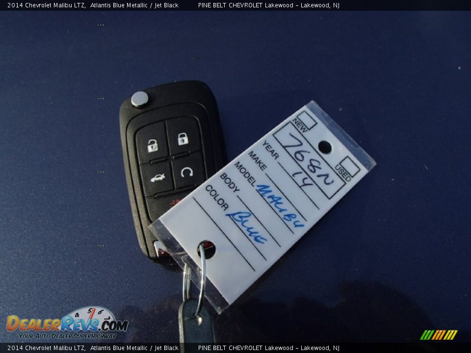 2014 Chevrolet Malibu LTZ Atlantis Blue Metallic / Jet Black Photo #11