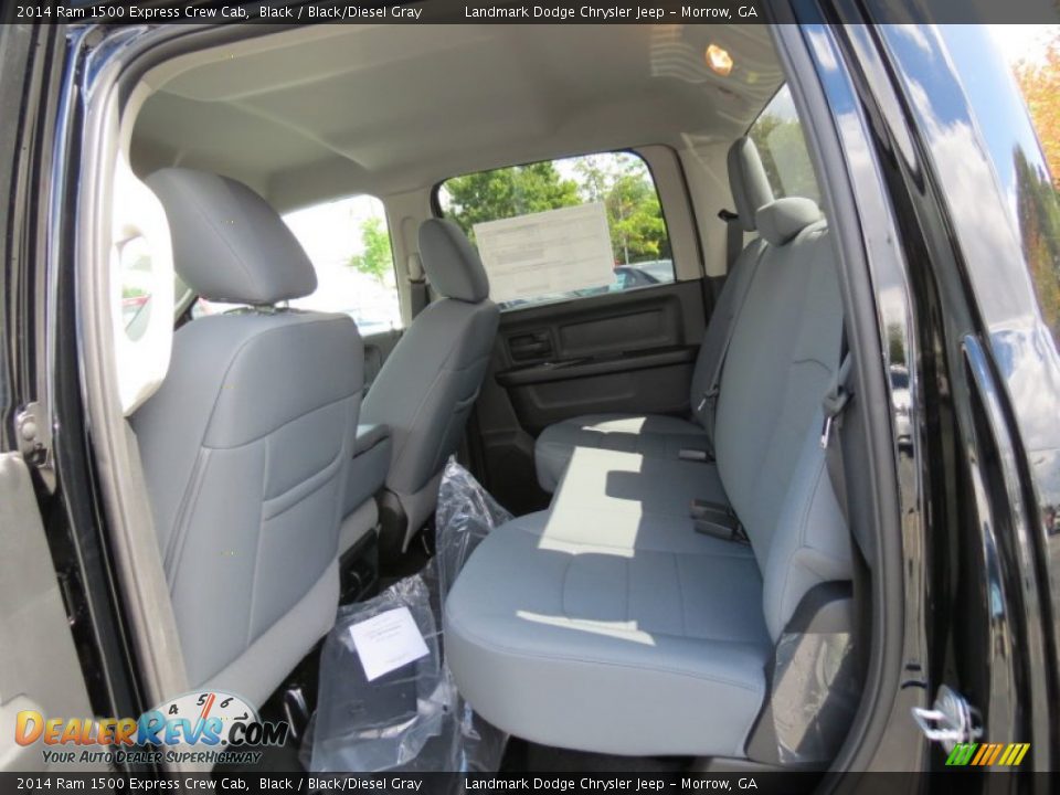 Rear Seat of 2014 Ram 1500 Express Crew Cab Photo #7
