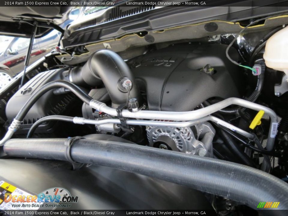 2014 Ram 1500 Express Crew Cab Black / Black/Diesel Gray Photo #9