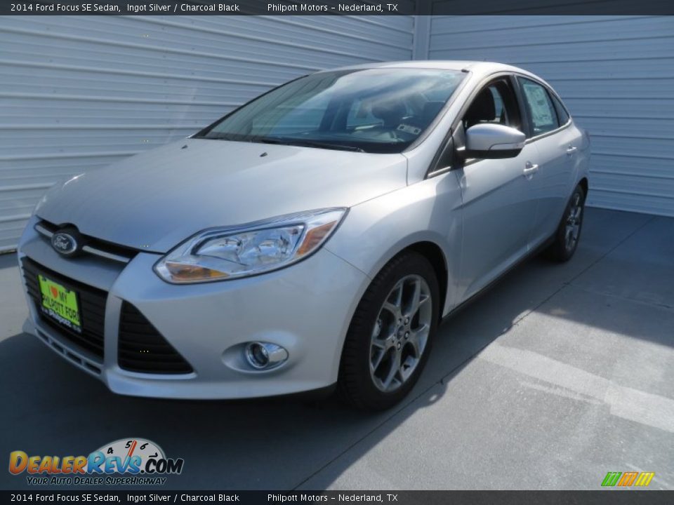 2014 Ford Focus SE Sedan Ingot Silver / Charcoal Black Photo #7