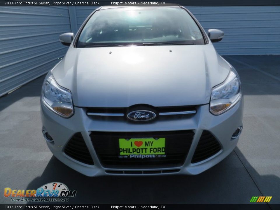 2014 Ford Focus SE Sedan Ingot Silver / Charcoal Black Photo #8
