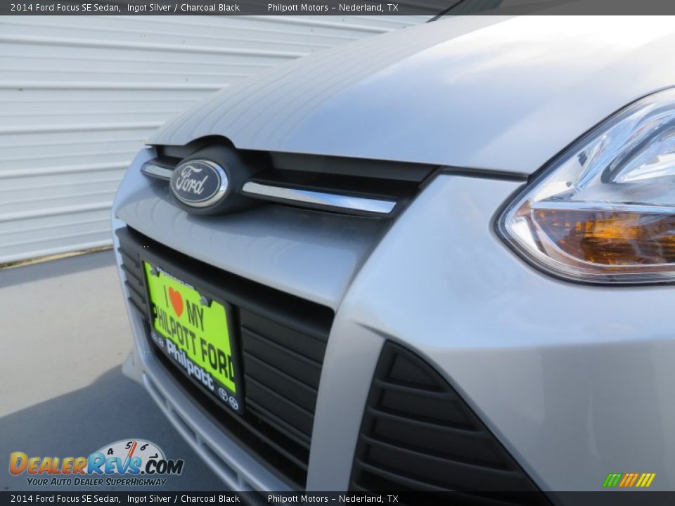 2014 Ford Focus SE Sedan Ingot Silver / Charcoal Black Photo #12
