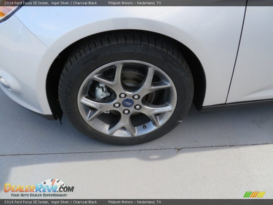2014 Ford Focus SE Sedan Ingot Silver / Charcoal Black Photo #13