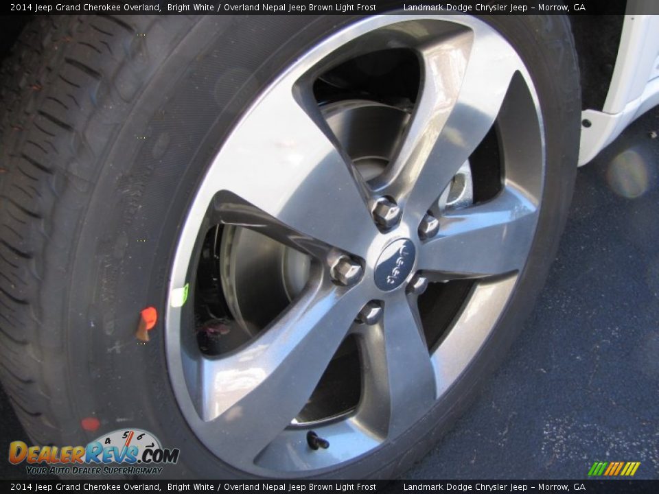 2014 Jeep Grand Cherokee Overland Bright White / Overland Nepal Jeep Brown Light Frost Photo #5