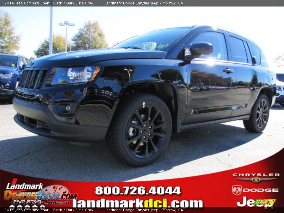 2014 Jeep Compass Sport Black / Dark Slate Gray Photo #1