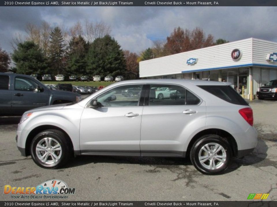 2010 Chevrolet Equinox LS AWD Silver Ice Metallic / Jet Black/Light Titanium Photo #2