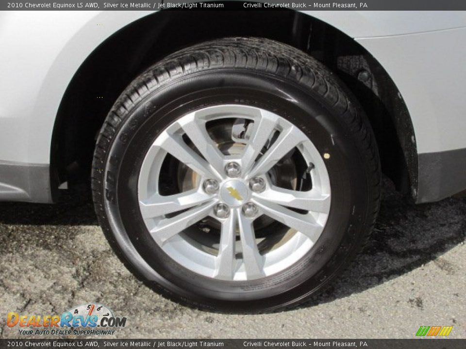 2010 Chevrolet Equinox LS AWD Silver Ice Metallic / Jet Black/Light Titanium Photo #3