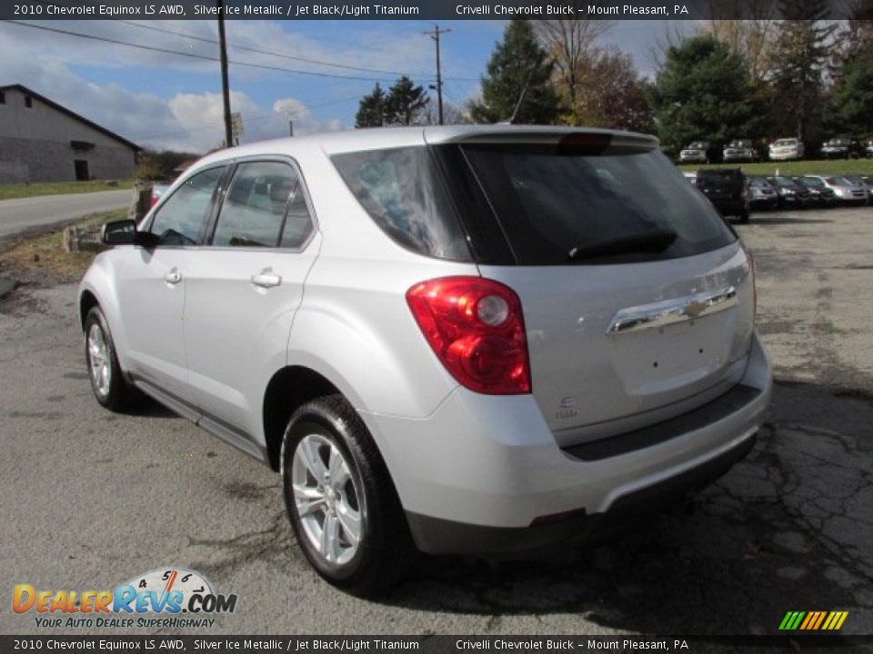 2010 Chevrolet Equinox LS AWD Silver Ice Metallic / Jet Black/Light Titanium Photo #4