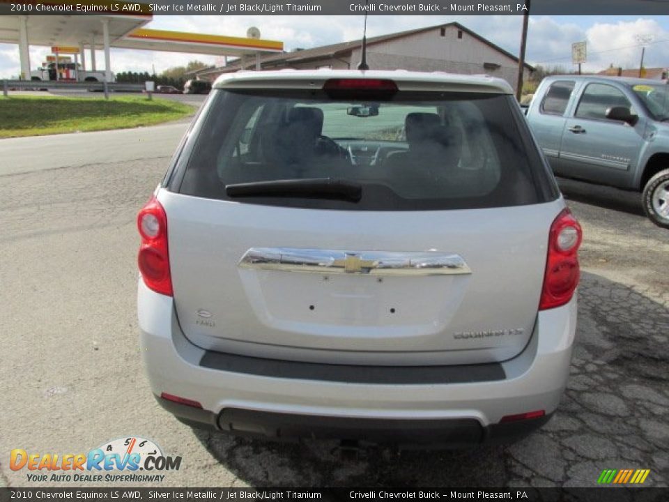 2010 Chevrolet Equinox LS AWD Silver Ice Metallic / Jet Black/Light Titanium Photo #5