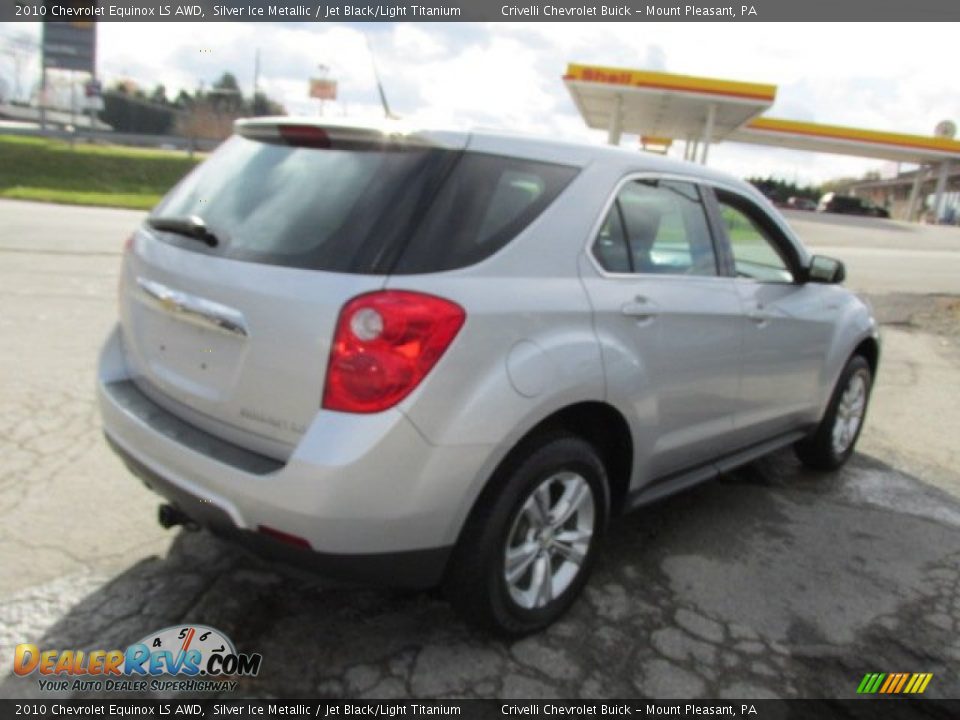 2010 Chevrolet Equinox LS AWD Silver Ice Metallic / Jet Black/Light Titanium Photo #7