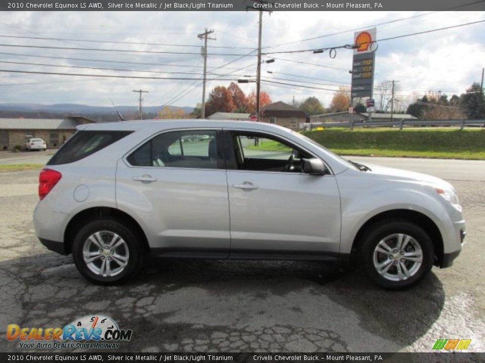 2010 Chevrolet Equinox LS AWD Silver Ice Metallic / Jet Black/Light Titanium Photo #8
