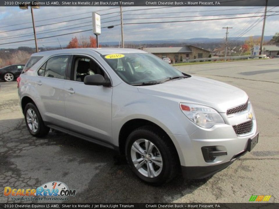 2010 Chevrolet Equinox LS AWD Silver Ice Metallic / Jet Black/Light Titanium Photo #9
